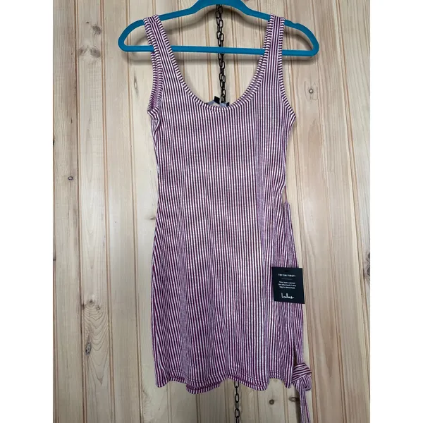 NWT Lulus Sleeveless Mini Dress Washed Blue Magenta Party Casual Bundle Size XS - Image 6