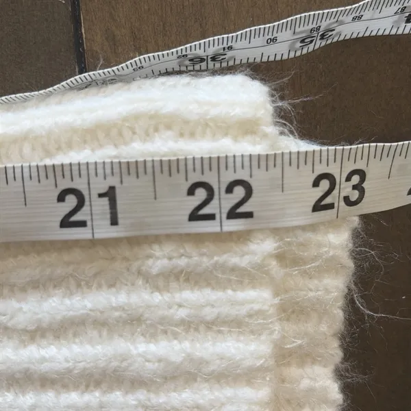 Abercrombie & Fitch Open Knit Sweater Womens Size XS White Y2K Sheer Sweater - Image 6