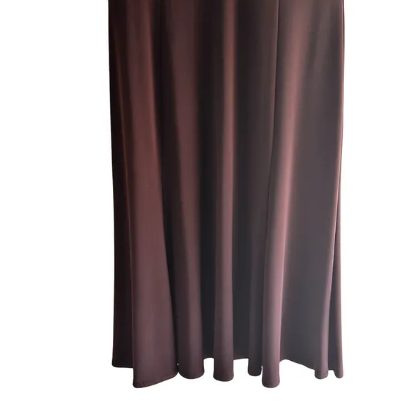Focus Size 14 V-Neck Business Stylist Casual Sleeveless Maxi Dress Brown - Image 4