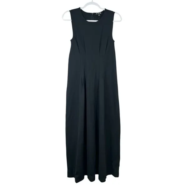 J. Crew Nadia Dress in Ponte Black Seamed Darted Size Small Office Spring - Image 4