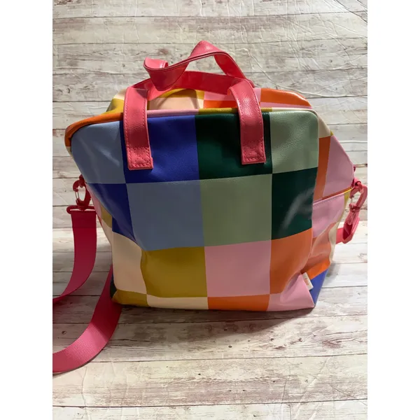 Talking Out of Turn TOOT Bold Checker Skate Bag Crossbody Water Resistent NWOT - Image 2
