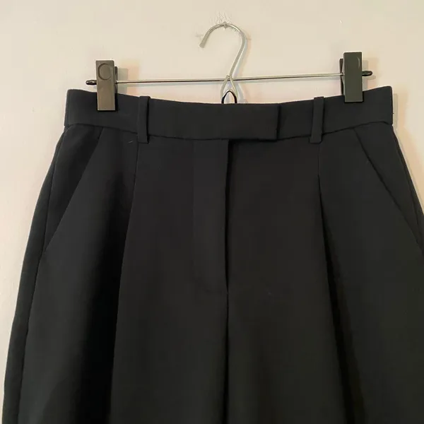Abercrombie & Fitch Black Sloane Trouser Pants Wide Leg High Rise Women's 4 / 27 - Image 3