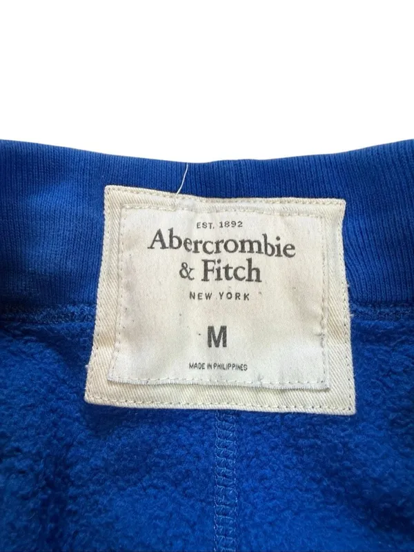 Y2K Abercrombie & Fitch Bright Blue Straight Leg Sweatpants Medium - Image 3