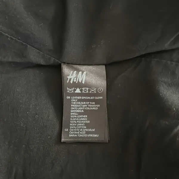 H&M faux leather jacket EUC - Image 7