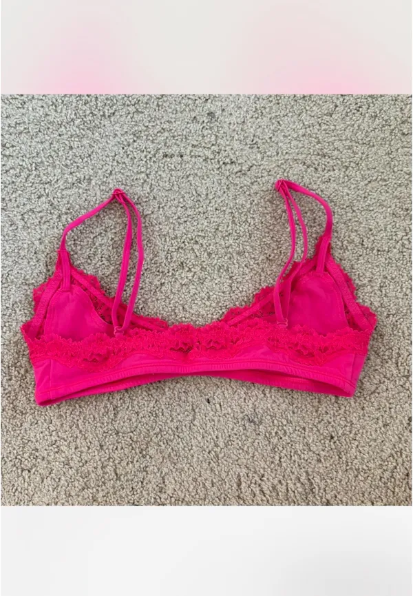 SKIMS Pink Lace Bralette - Image 2