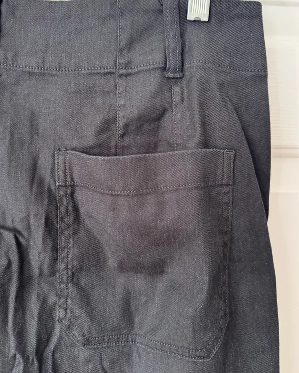Anthropologie Maeve The Colette Linen Blend Wide-Leg Crop Pants, Size 33 Tall - Image 11