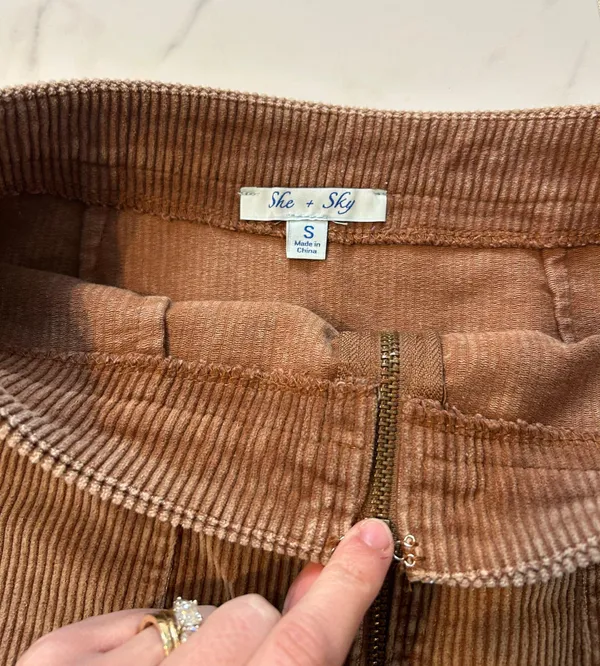 She & Sky NWOT Mini Corduroy Skirt - Image 2
