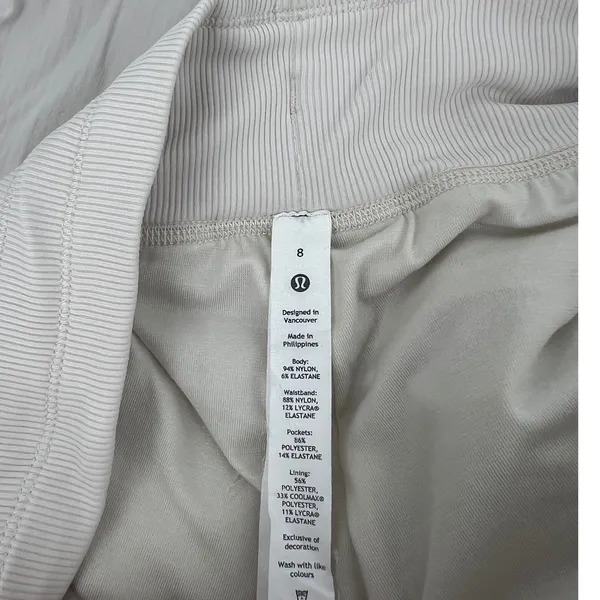 Lululemon Dance Studio Mid-Rise Lined‎ Jogger Raw Linen Size 8 - Image 5