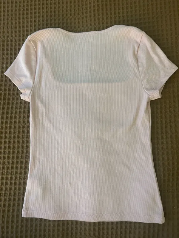 old navy woman’s pink square neck top in a size S - Image 3