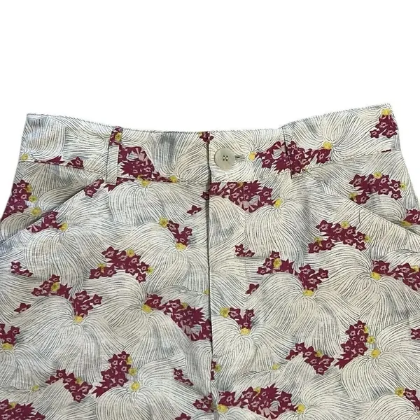 Zara Printed Cuffed Hem Mid-Rise Dress Pants(Size Small) - Image 6
