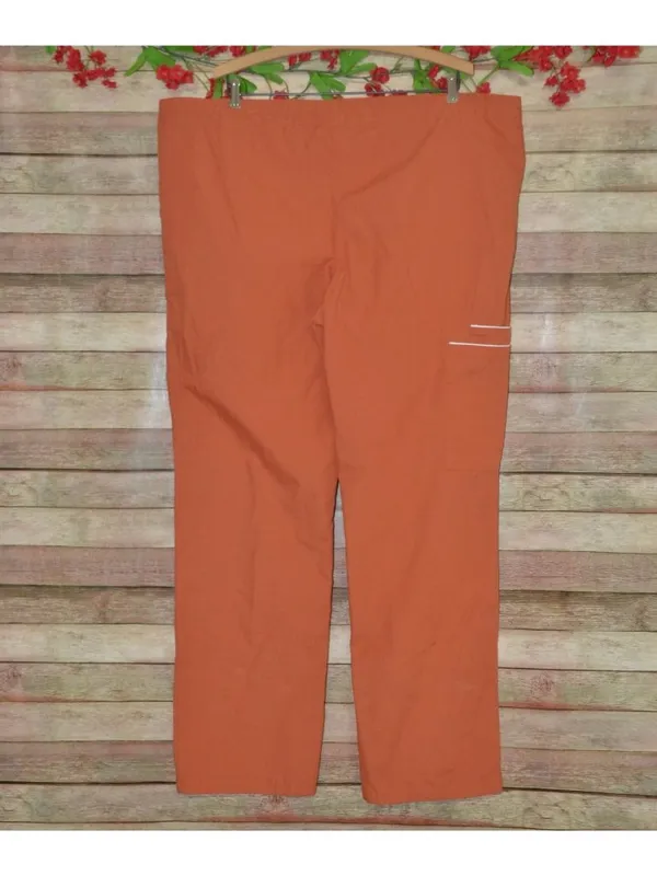 Texas Longhorns Scrub Pants Large Burnt Orange UT Medical Drawstring Unisex - Image 5