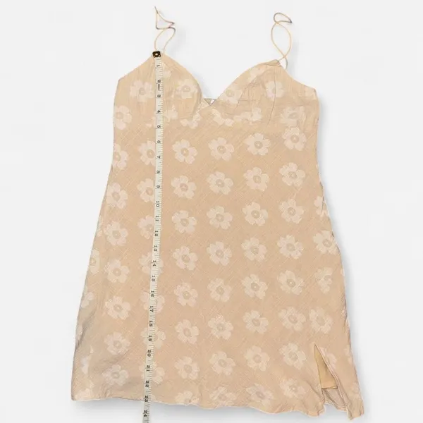 Princess Polly Tan Floral Print Spaghetti Strap Mini Dress - Image 4