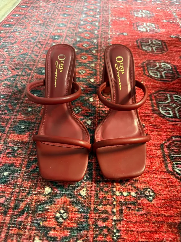 Miss Lola Burgundy Heels - Image 3