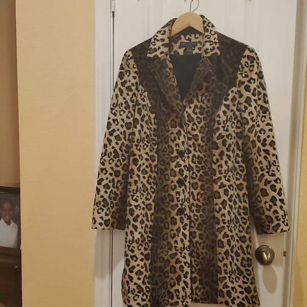 INC International Concepts Animsl Print coat Size M - Image 5