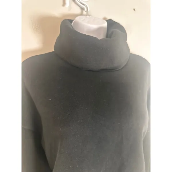 Banana Republic Womens Black Funnel‎ Neck Sweatshirt Oversized Pullover Medium - Image 3