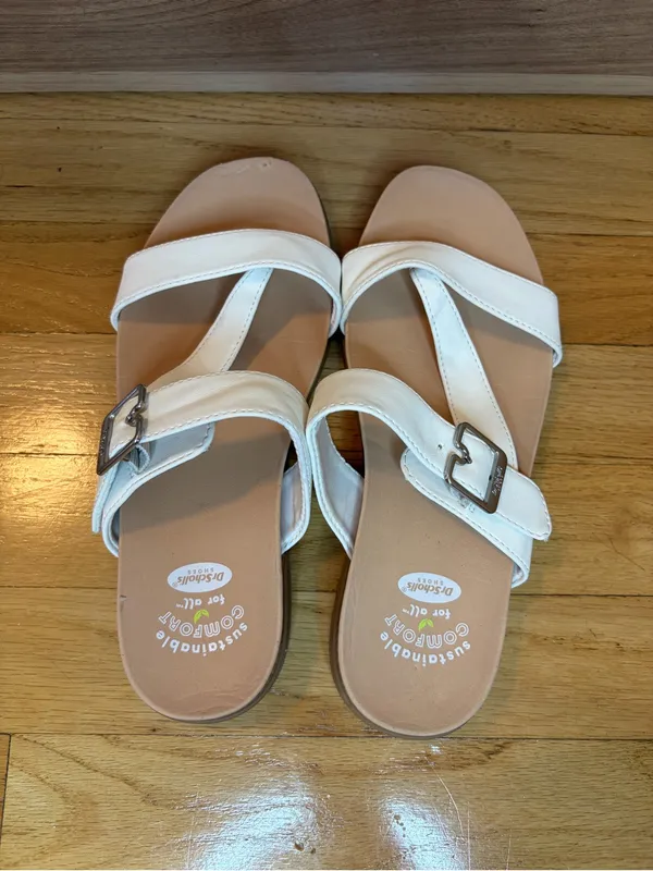Dr. Scholl's Sustainable Comfort Island Dream White Strappy Sandals - Size 6.5 - Image 6