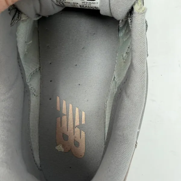 New Balance 574 Sneaker Grey Copper Metallic Women Size 7.5 - Image 8