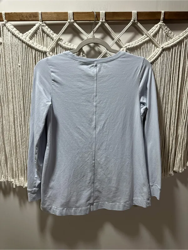 Pact Light Blue Long Sleeve Crewneck Tee - Image 5