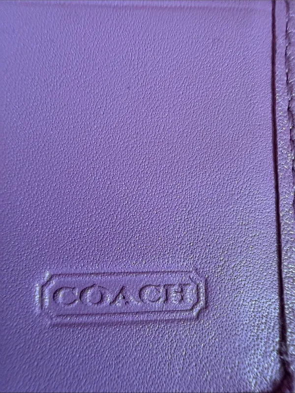 Coach Madison Gathered Leather Continental Wallet Pink Blush Long Wallet - Image 2