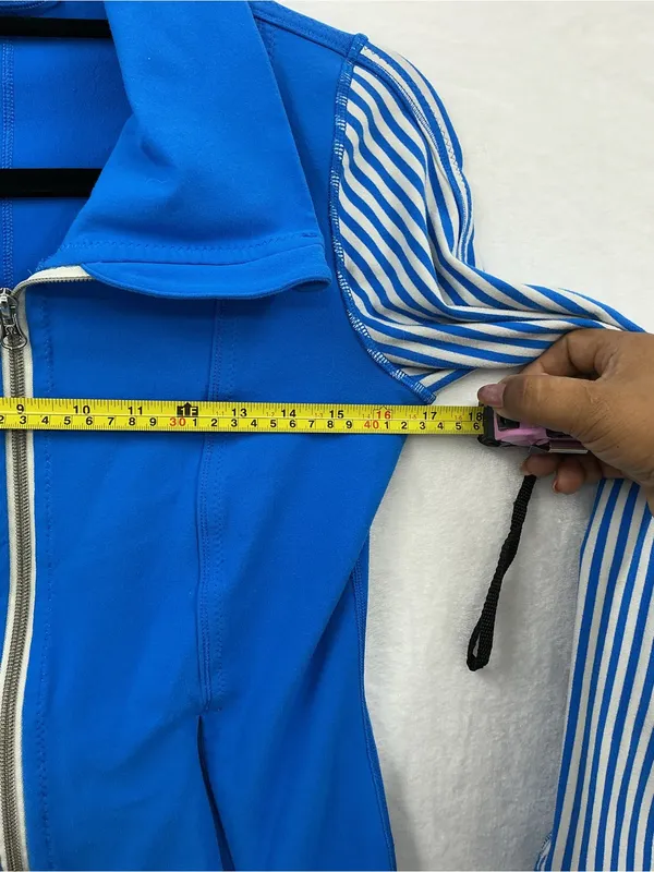 lululemon athletica Bright Blue Zip-Up 1015 - Image 3