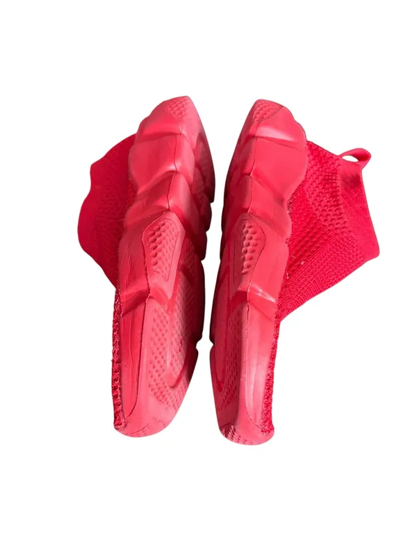 Women’s Red Knit Slip-On Athletic Sneakers - Image 4