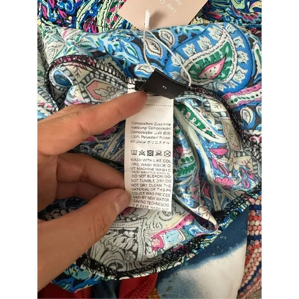 Green and blue blouse size medium Green - Image 5