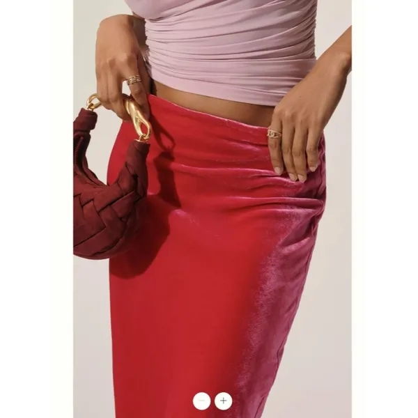 Anthropologie The Tilda Maxi Slip Skirt: Velvet Edition - Image 4