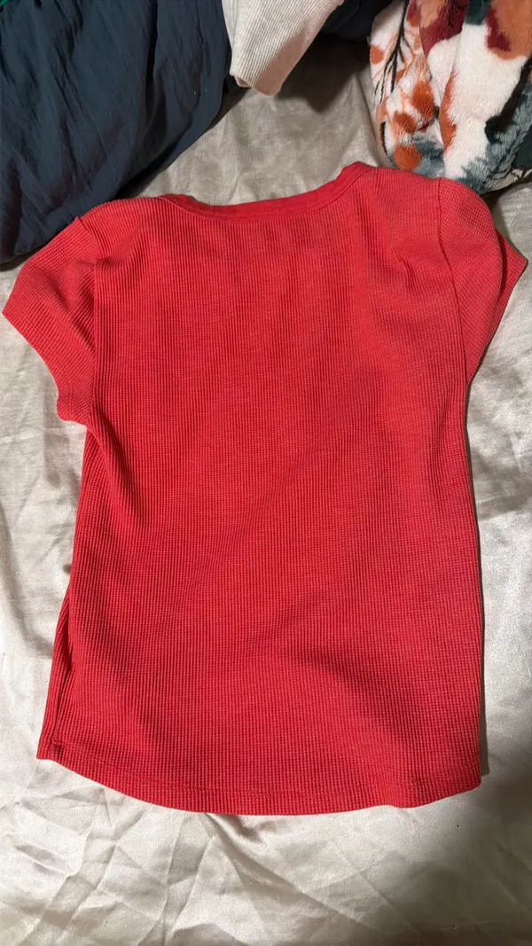 American Eagle Outfitters Top Ribbed Crop - Image 3