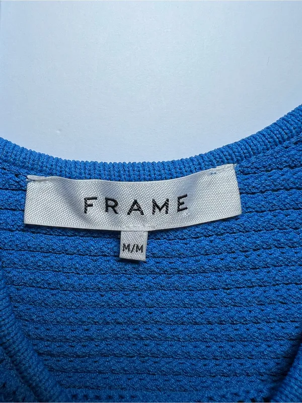 Frame Blue Knit Crop Tank - Women size medium - Image 3