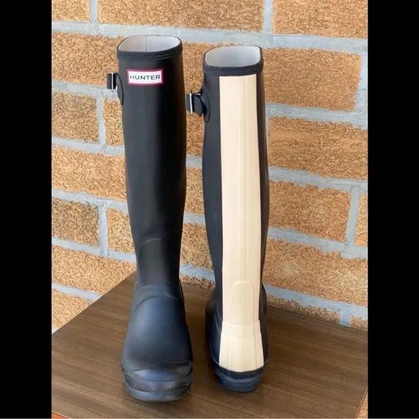 Hunter original stripe tall boots sz 8 - Image 3