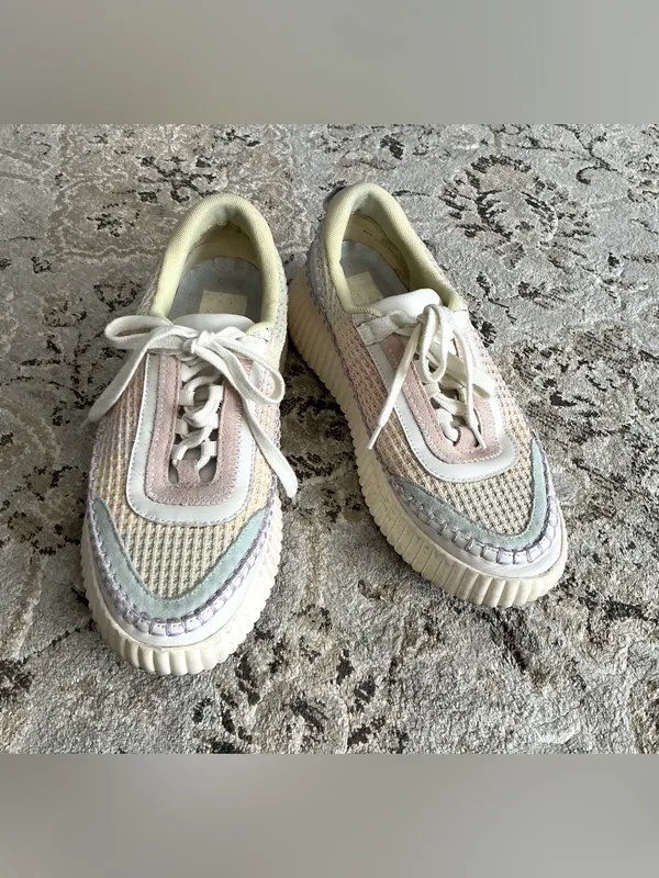 Modern Women's Pastel Knit Platform Sneakers 🌸 - Image 13
