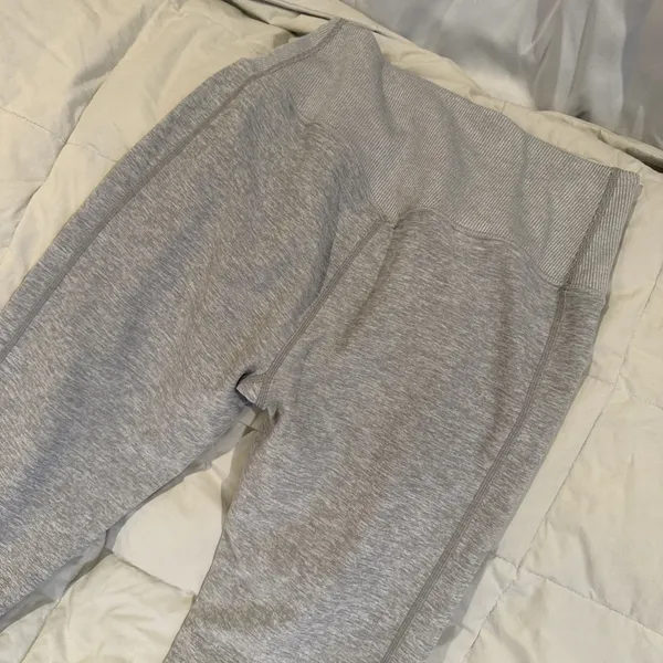 Alo Yoga High Waist Womens Leggings Size M RN 87320 Compression GREY & WHITE - Image 7