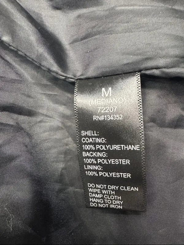 Ambiance Cropped Black Faux Leather Moto Jacket Medium Asym Zip BNWOT - Image 5
