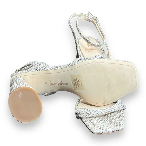 Sam‎ Edelman Women Silver Heels Sz 10 - Image 7