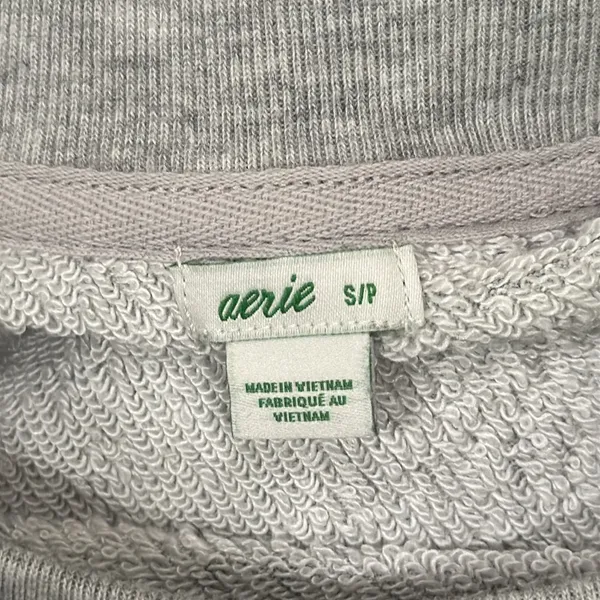 Aerie Women’s Oversized Terry Sweatshirt Leopard Print Loungewear Cozy size S - Image 7