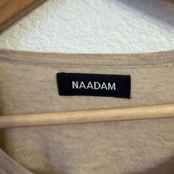 Naadam Cashmere Scoop Neck Sweater Women S Relaxed Slouchy Lightweight Oatmeal - Image 5