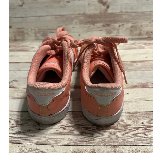 Adidas Neo Baseline Sneakers Women's Size 6 Pink White Shoes Trendy Comfort - Image 2