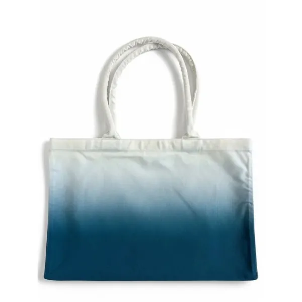 Athleta Blue White Ombre Canvas Tote Bag Athleisure Carryall Ombré - Image 3