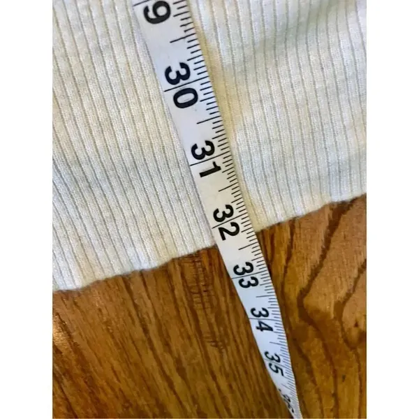 Jana ribbed oatmeal long open cardigan size m White Size M - Image 7