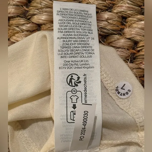 Oner Active NWT go to muscle crop tank in off white women’s size medium - Image 13