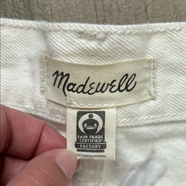 Madewell the mom Jean Cream Straight Leg Women's Jeans - Image 2