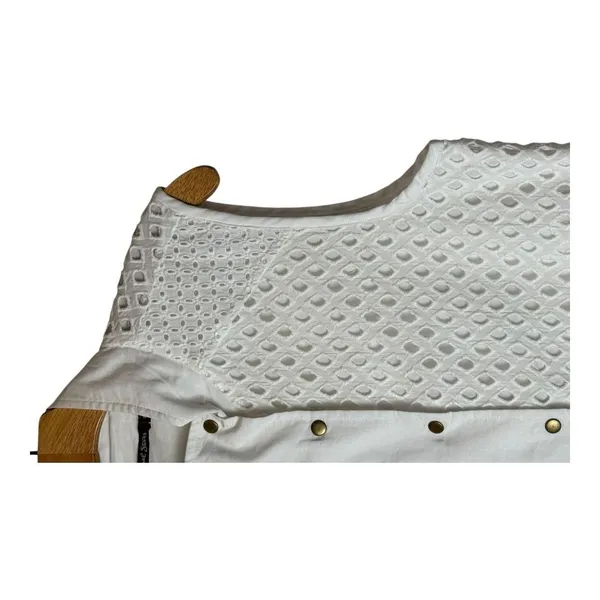Michael‎ Stars Dress Women Medium White Eyelet Sleeveless Shirt Dress Vest NWT - Image 4