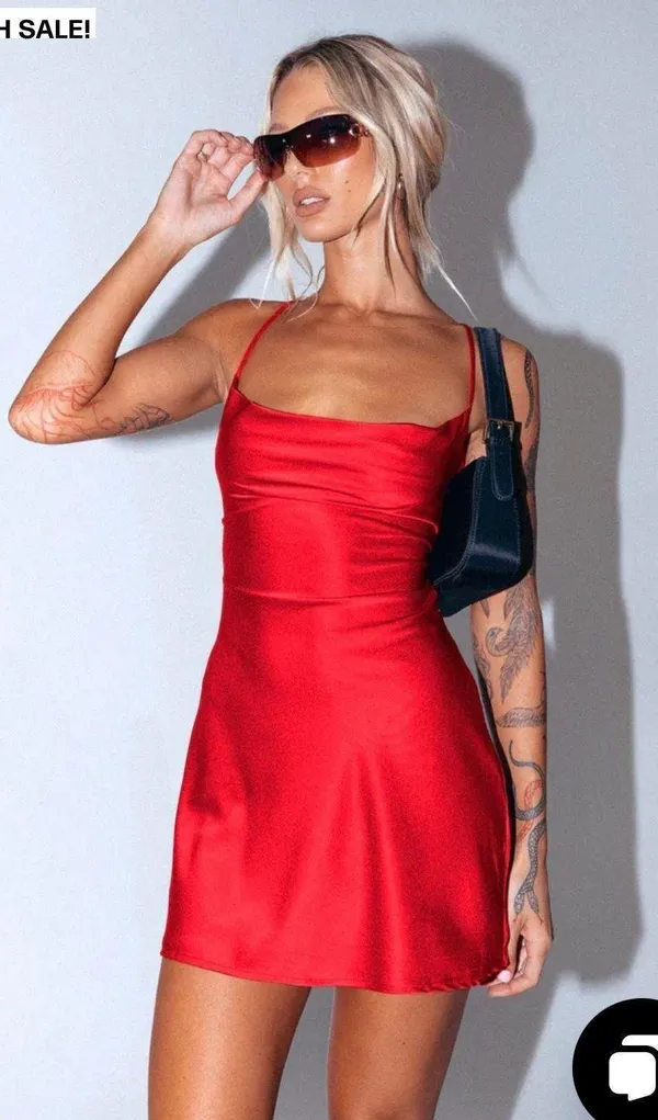 Princess Polly Celena Red Mini Dress - Image 3
