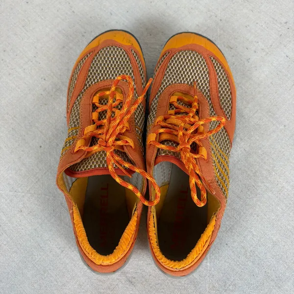 Merrell Women's Barefoot Run Pace Glove Lychee Water Resistant Orange Sneakers 8 - Image 6
