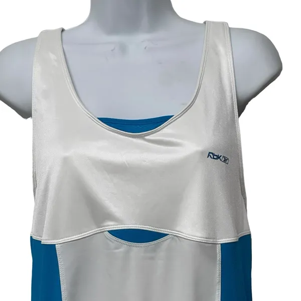 Reebok Womens Slim‎ Fit Retro Active Tennis Dress Size XL White Athleisure Golf - Image 2