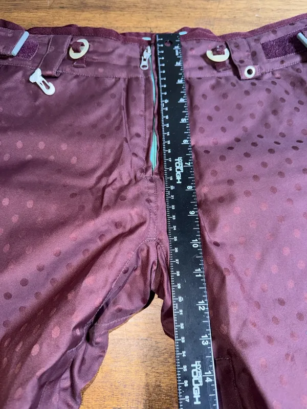 686‎ Polka Dot Ski Snowboard Snow Pants Red Size L - Image 5