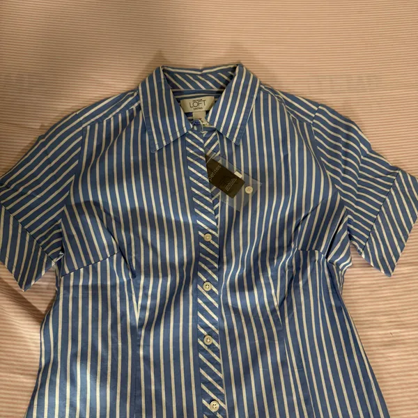 loft button up blouse - Image 2