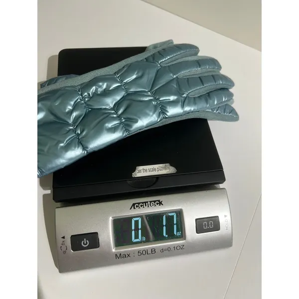 Avenue 9 Puffy Texting Gloves Blue Quilted‎ Winter Warm Insulated Womens - Image 7