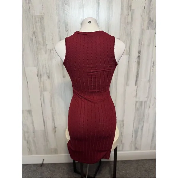 Burgundy dress Red - Image 6
