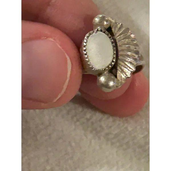 ring band sterling silver 925 beautiful unique size 4.75 - Image 2